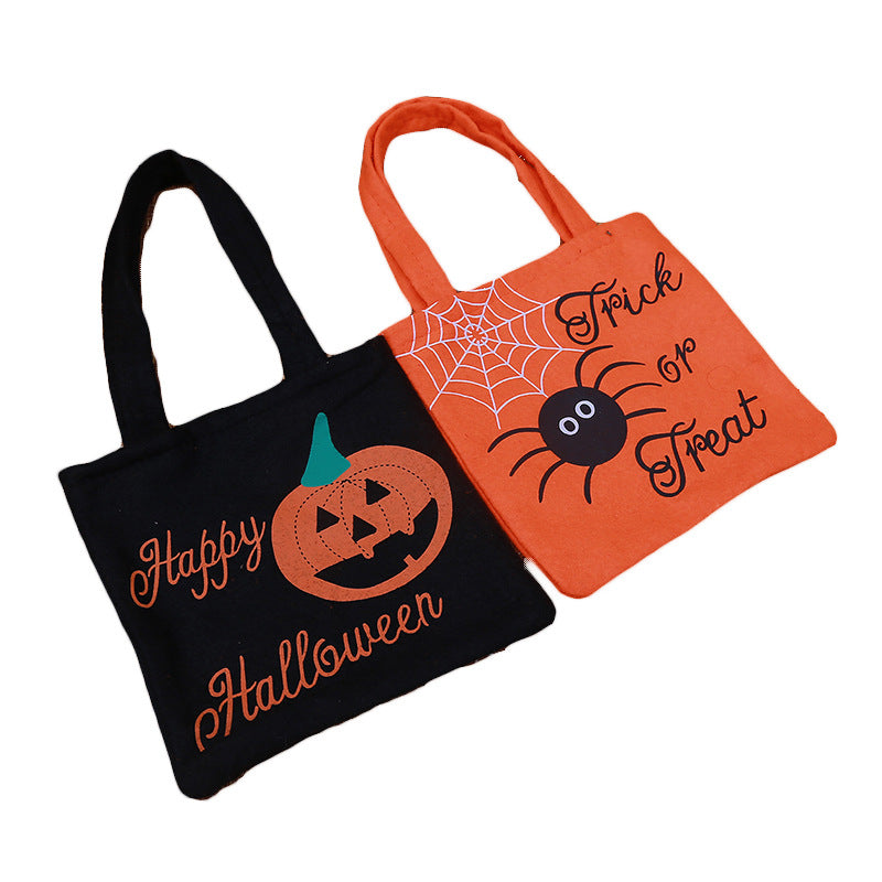 Wholesale Halloween Pumpkin Non-woven Gift Bags Candy Bags