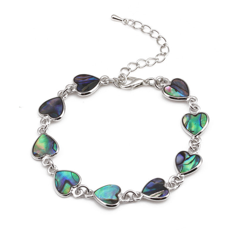 Wholesale Colorful Abalone Shell Waterdrop Shaped Bracelet