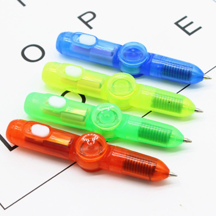 Wholesale of Fingertip Gyroscopes, Plastic LED Luminous and Colorful Rotating Pressure Reducing Pen Toys