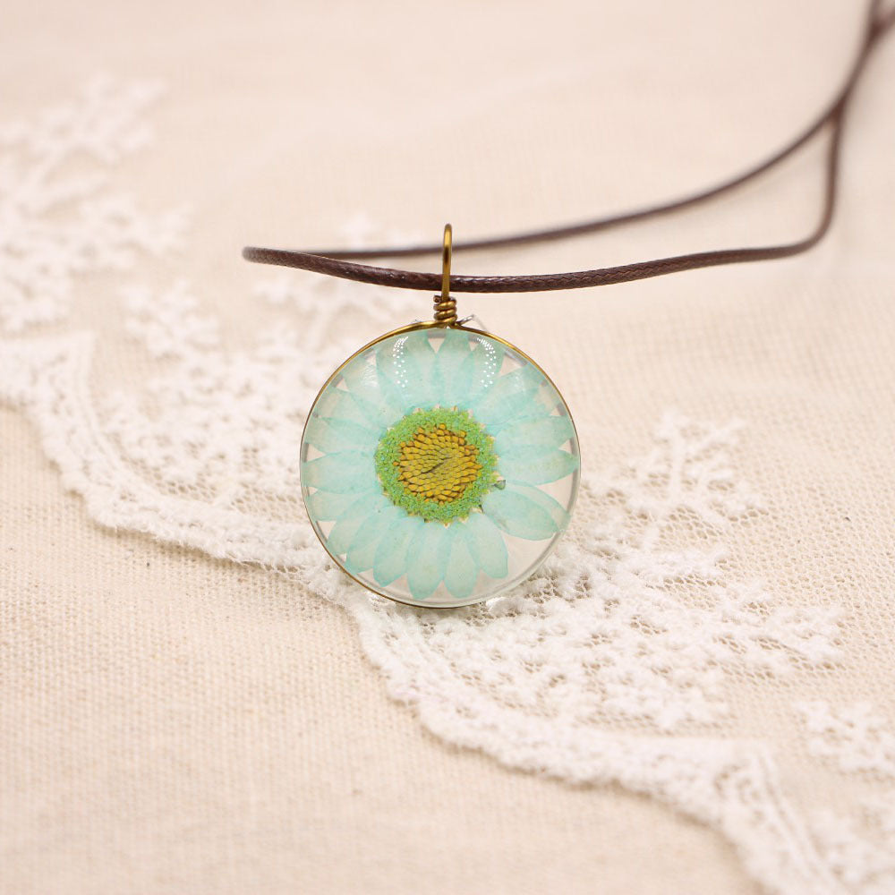 Wholesale Flower Pendant Necklace With Crystal Sunflower Design Fashion Jewelry Accessory Gift For Women Boutique Resale OLY Exclusive
