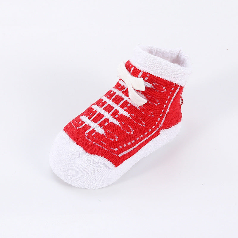 Wholesale Cotton Sneaker Strap Kids Socks