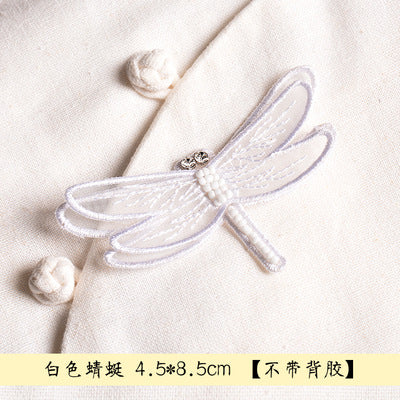 Wholesale DIY Handmade Beaded Cloth Patch Dragonfly Bee Hat Clothes Decoration