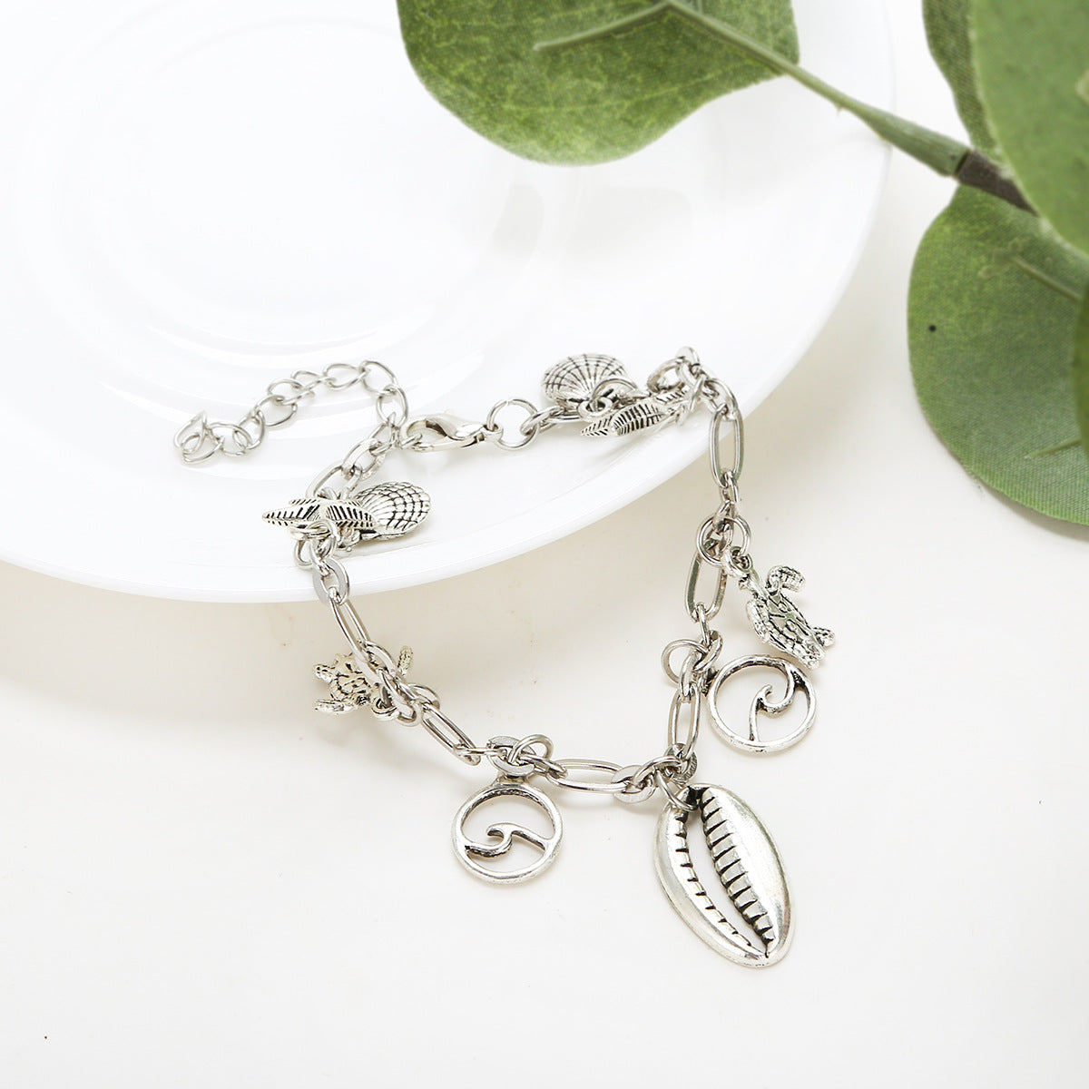 Wholesale Starfish Shell Alloy Bracelet