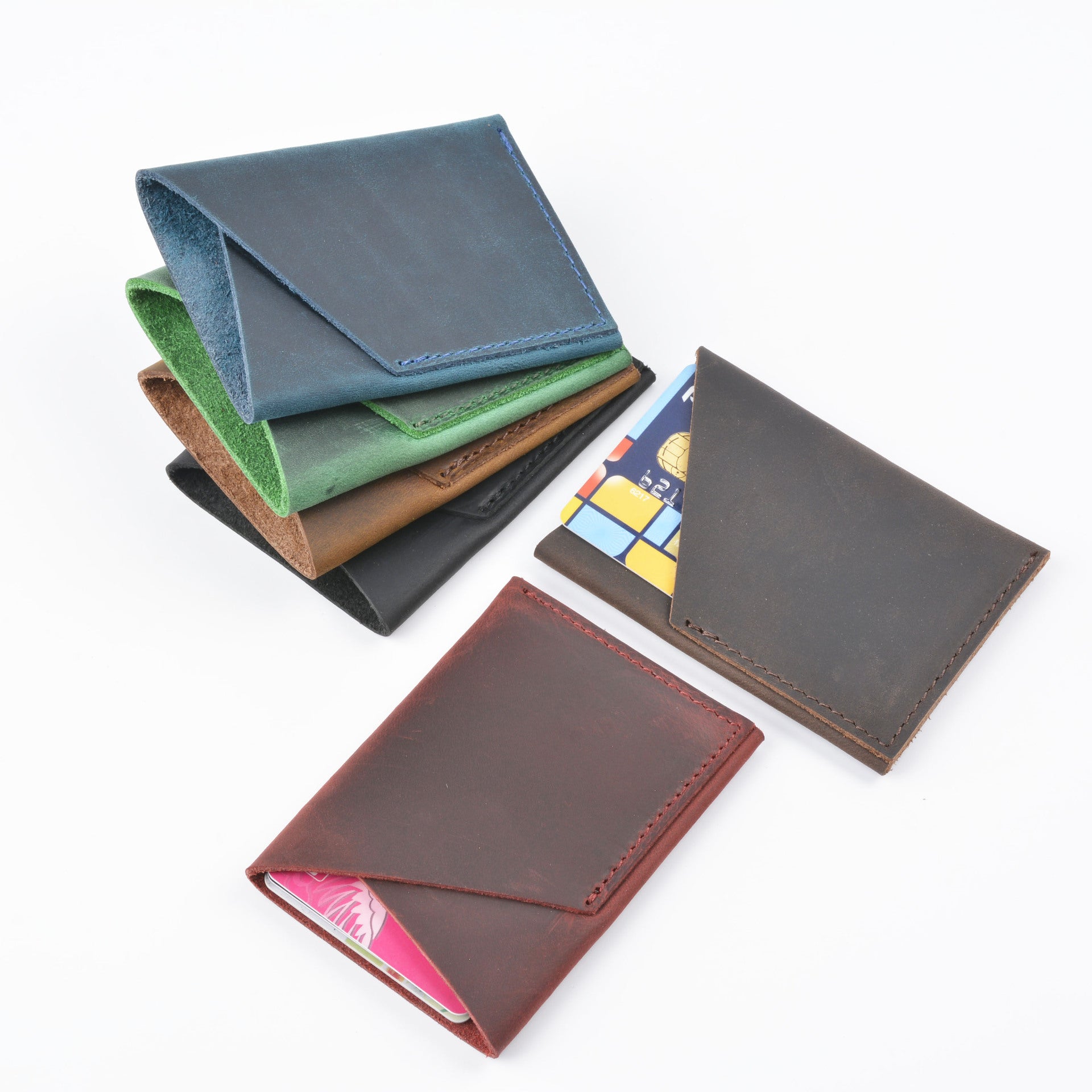 Wholesale Header Leather Simple Model Multifunctional Retro Silver Coin Purse