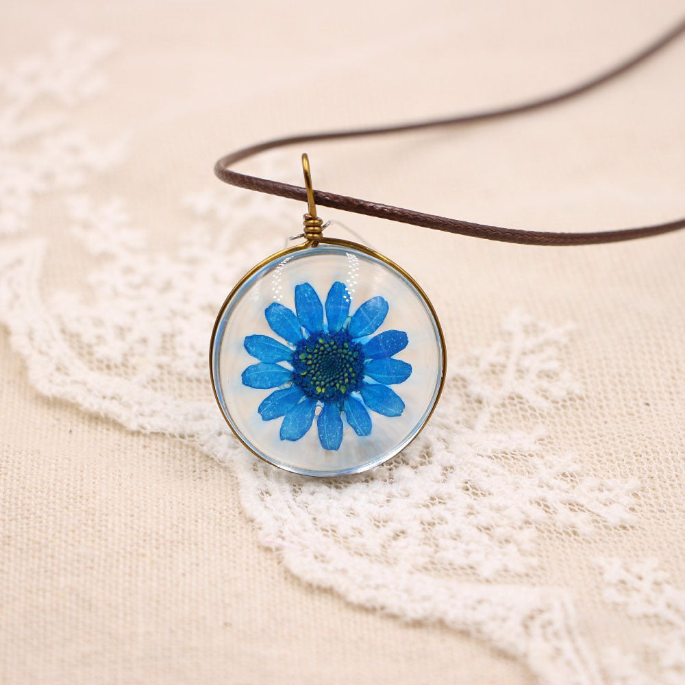 Wholesale Flower Pendant Necklace With Crystal Sunflower Design Fashion Jewelry Accessory Gift For Women Boutique Resale OLY Exclusive