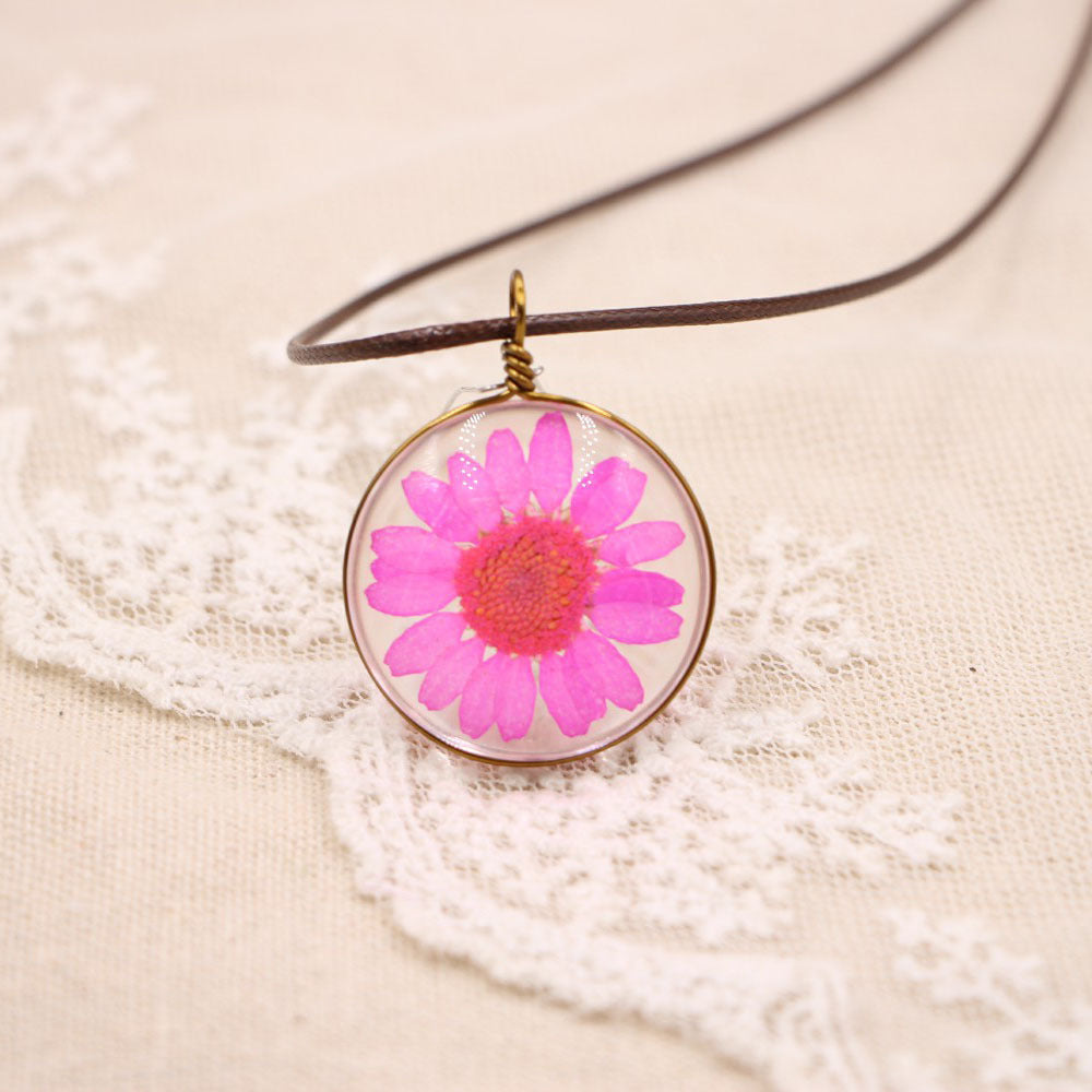 Wholesale Flower Pendant Necklace With Crystal Sunflower Design Fashion Jewelry Accessory Gift For Women Boutique Resale OLY Exclusive