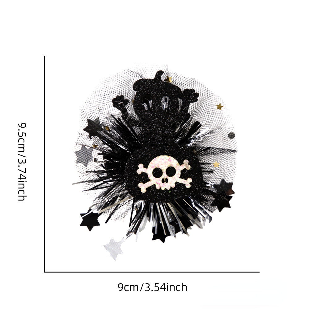 Wholesale Halloween Spider Pumpkin Net Hair Clip for Children's Party Decoration