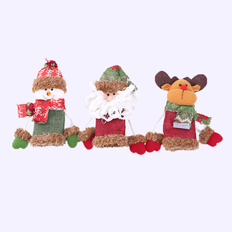 Wholesale Christmas Champagne Set Wine Bottle Cap Red Wine Fabric Wine Bottle Set