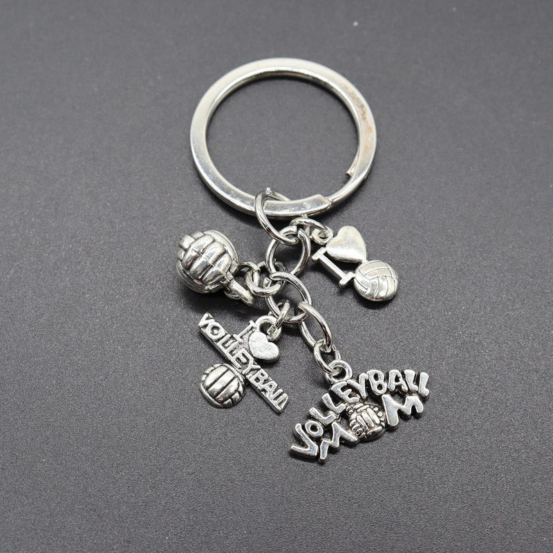 Wholesale Sports Basketball Tennis Ice Hockey Weightlifting Gymnastics Keychains