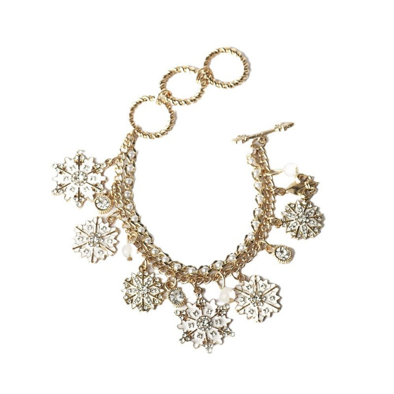 Wholesale Snowflake Reindeer Christmas Tree Fashion Creative Alloy Bracelet