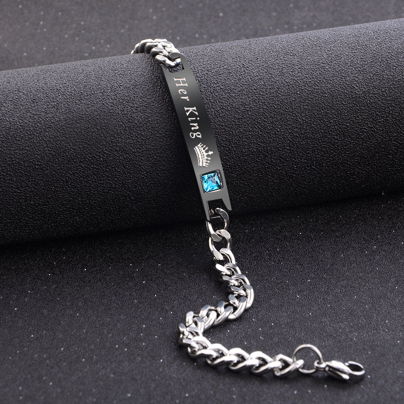 Wholesale Versatile Diamond Black Bracelet