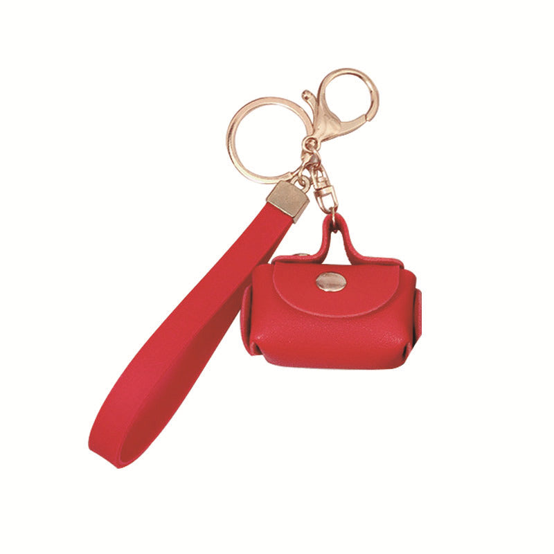 Wholesale Leather Cute Mini Coin Purse Keychain