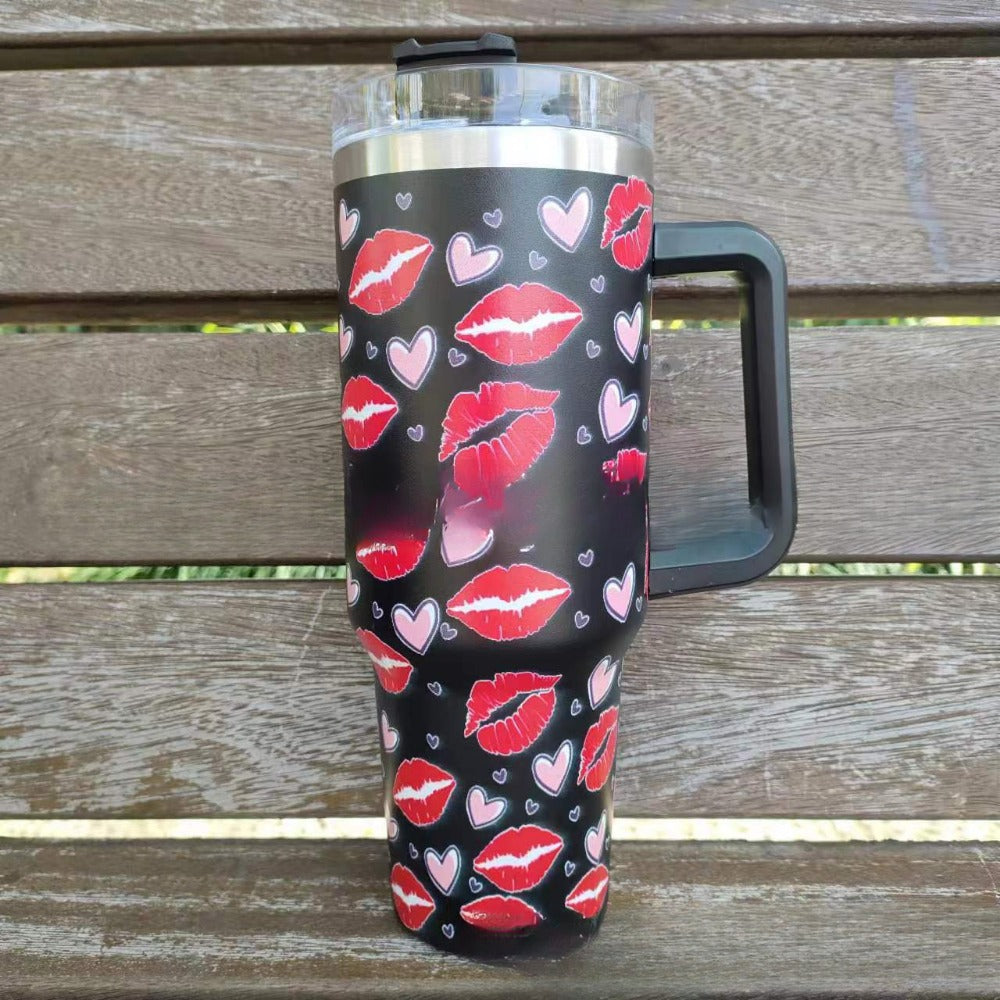 Wholesale Tumbler Double-layer Stainless Steel Valentine's Day Insulated Cup Ice Bullies Cup
