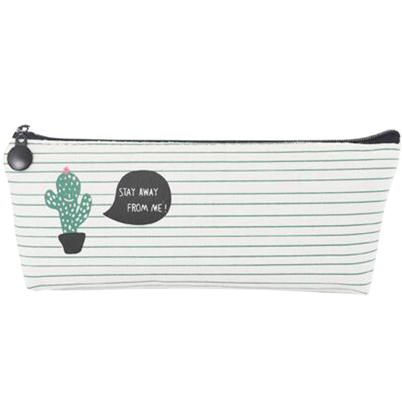 Wholesale Simple Canvas Cactus Pen Bag