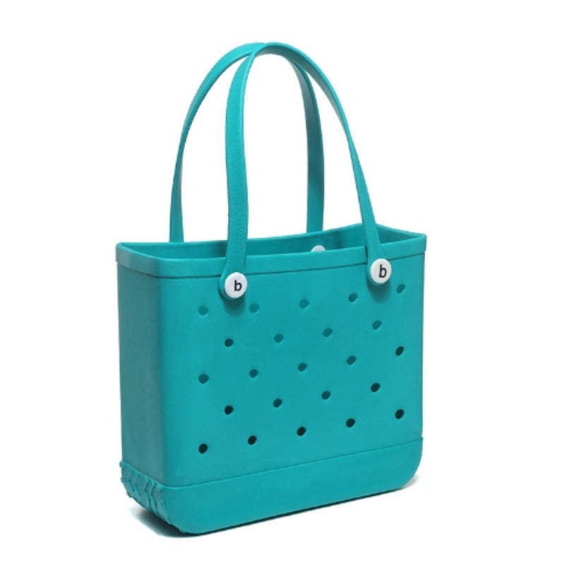 Wholesale Silicone Hollow Hole Handbag Beach Vacation Tote Bag