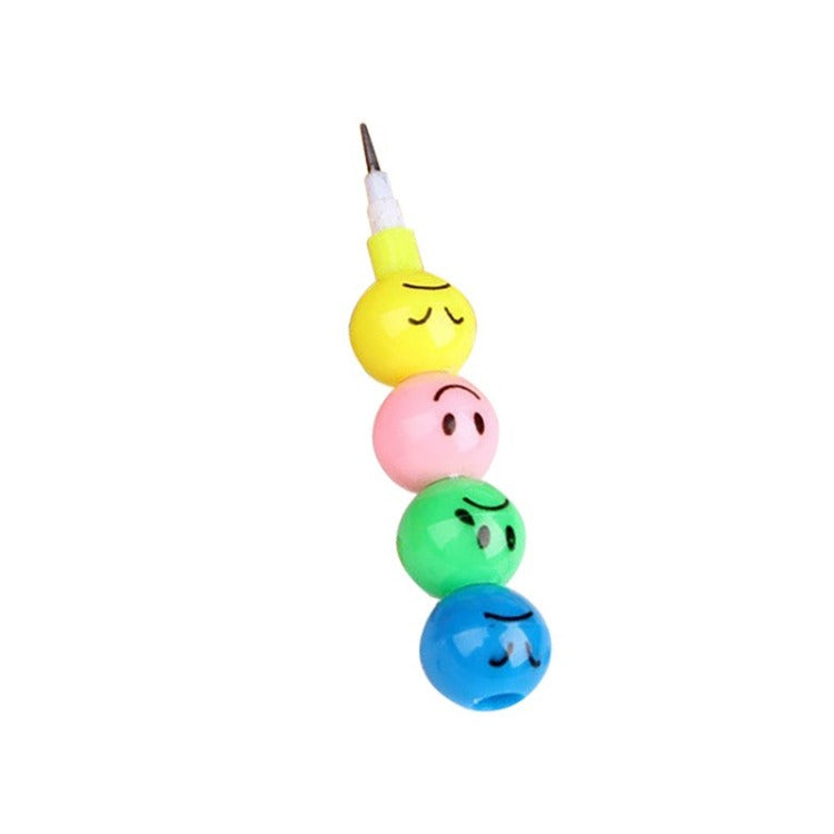 Wholesale Plastic Cute Cartoon 7-color Smiling Face Expression Pencil
