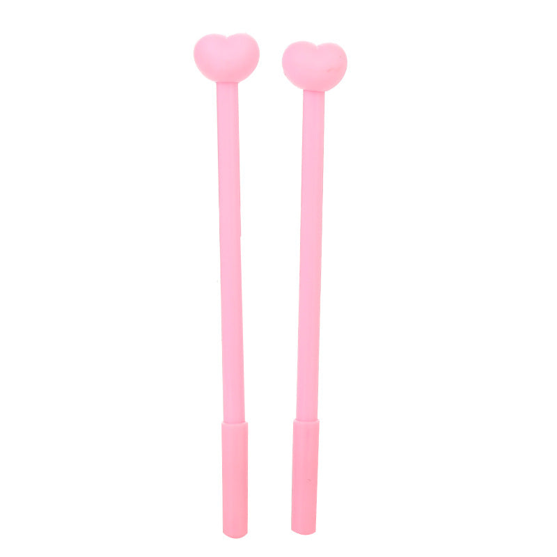 Wholesale Girly Heart Pink Series Plastic Gel Pen