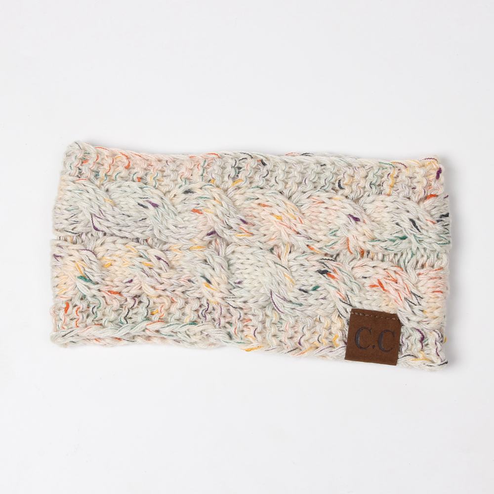 Wholesale Autumn and Winter New Woolen Variegated Dot Yarn Acrylic Headband Headband