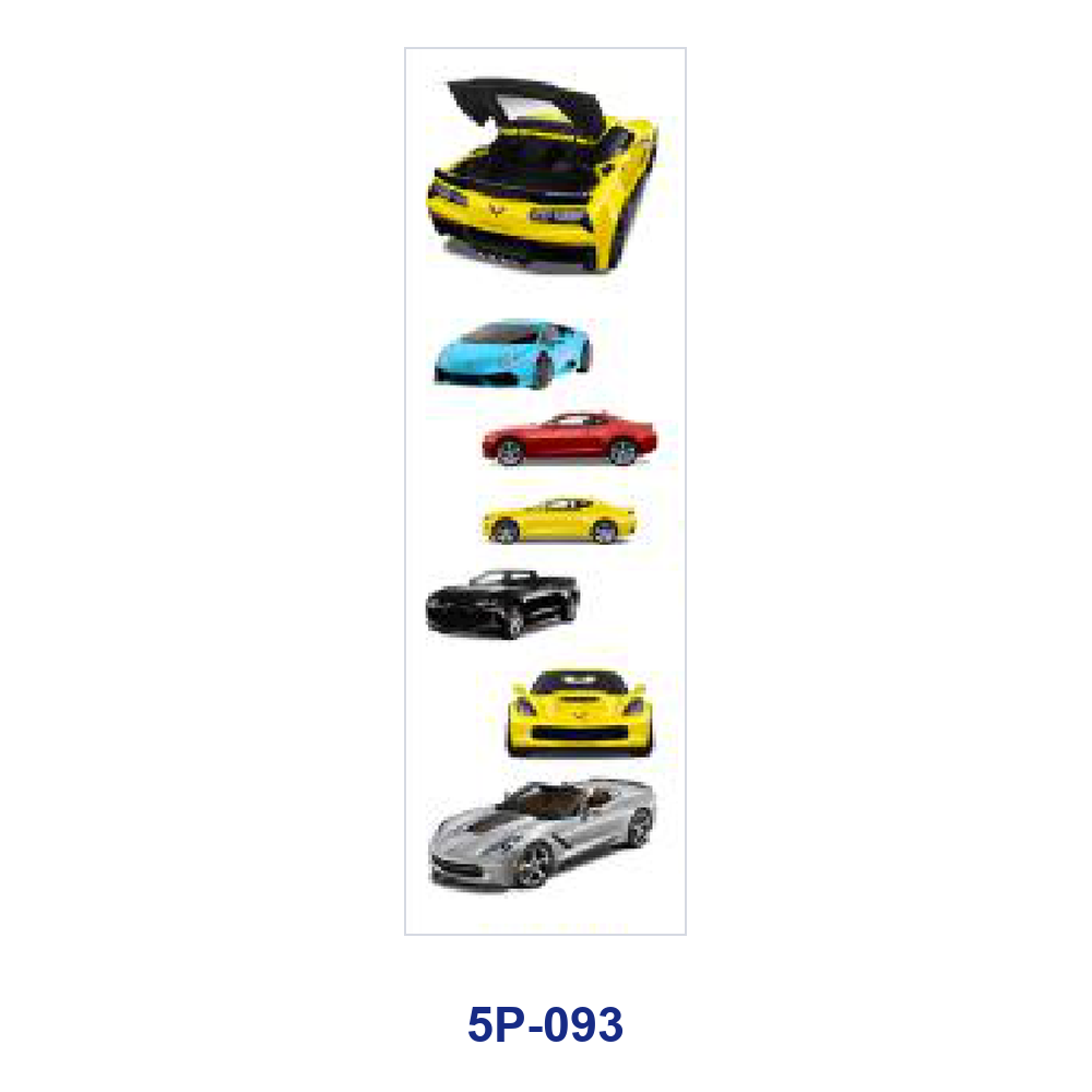 Wholesale 2/ 8/ 16pcs Cool Sports Racing Car Super Vehicle Speed Theme Print Pen and Bookmark Stickers UV DTF Wraps OLY Exclusive