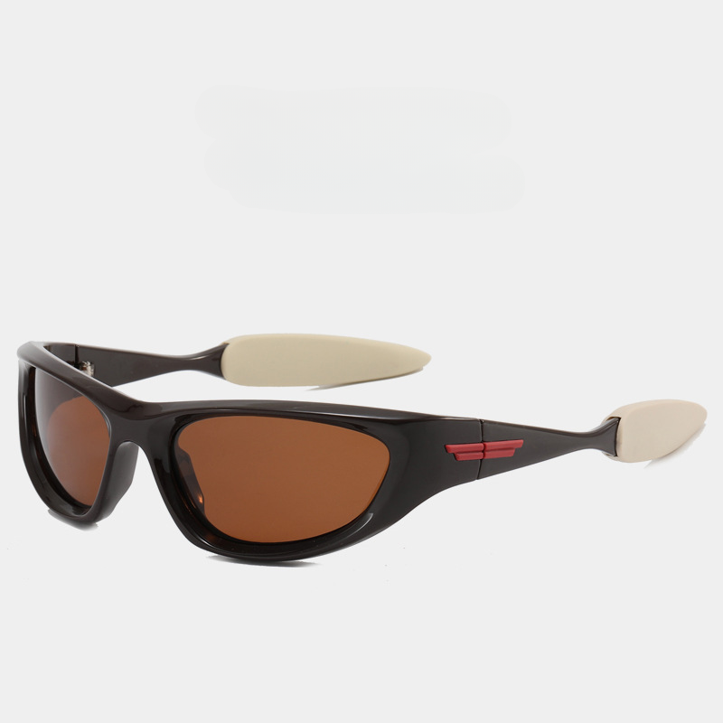 Wholesale Y2K Technology Sense PU Sunglasses