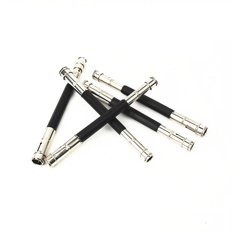 Wholesale Stainless Steel Double Ended Pencil Extender Charcoal Stick Clip Sketch Pencil Extension Rod