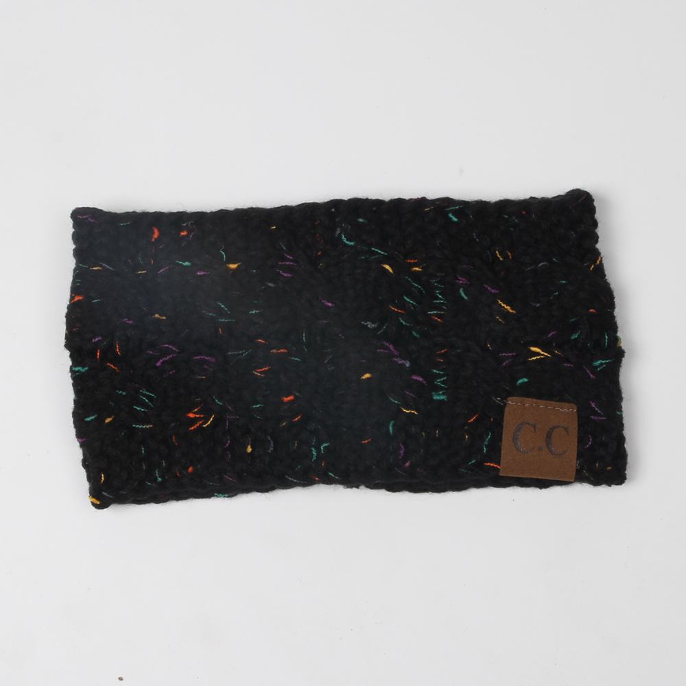 Wholesale Autumn and Winter New Woolen Variegated Dot Yarn Acrylic Headband Headband