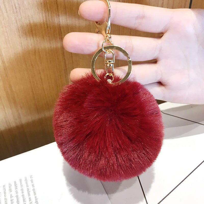 Wholesale Wool Ball Plush Keychains