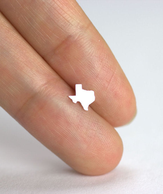 Wholesale Texas Map Stainless Steel Earrings