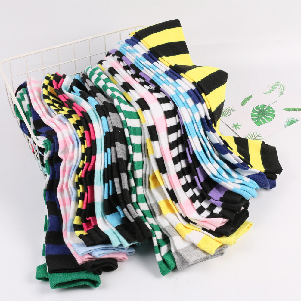 Wholesale Halloween Zebra Over-the-Knee Striped Socks