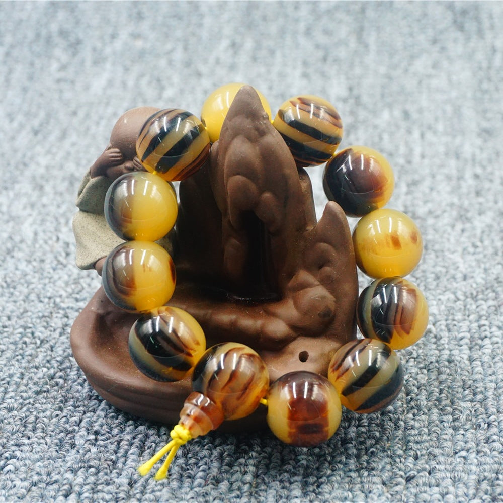 Wholesale Imitation Beef Bone Beeswax Imitation Sea Willow Horn Bracelet