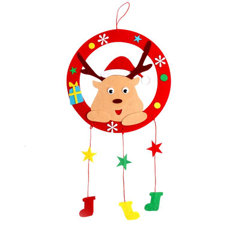 Wholesale Non-woven Wreath Hanging Accessories DIY Handmade Material Bags for Kindergarten