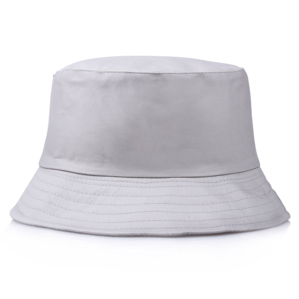 Wholesale Pure Cotton Solid Color Embroidered Logo Bucket Hat