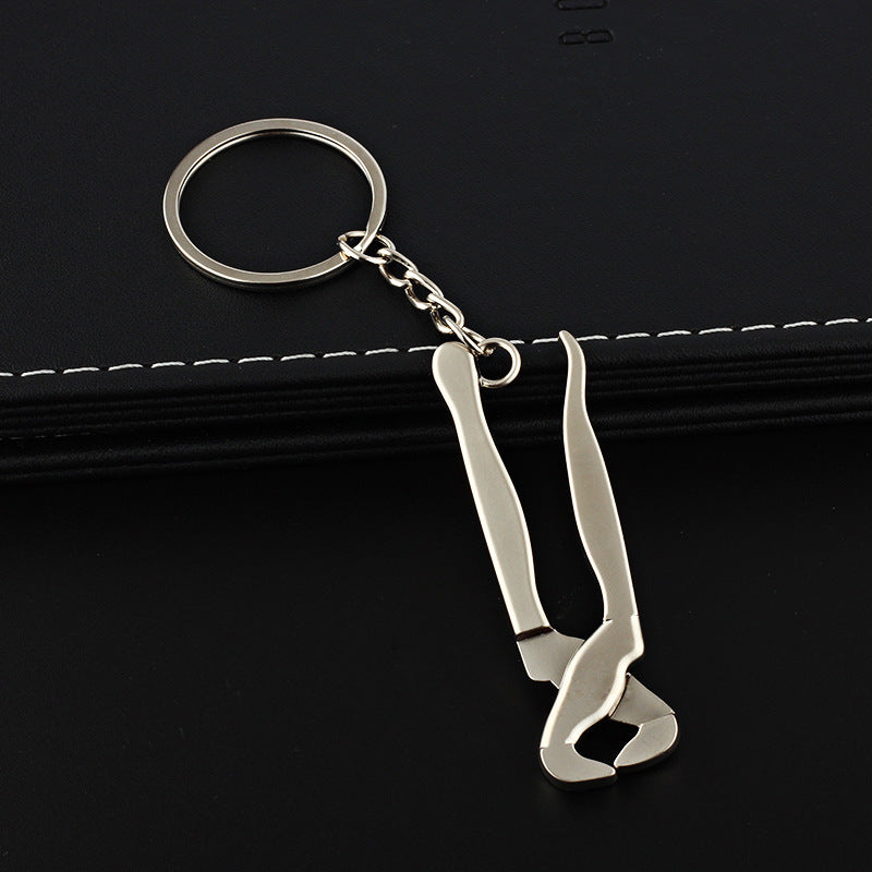 Wholesale Mini Tools Adjustable Wrench Vise Metal Keychain