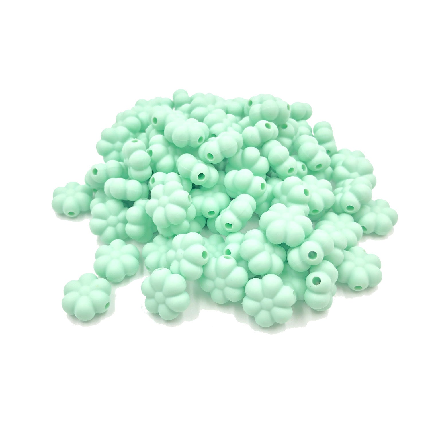 Cuentas sueltas de calabaza multicolor de calabaza de calabaza de silicona al por mayor