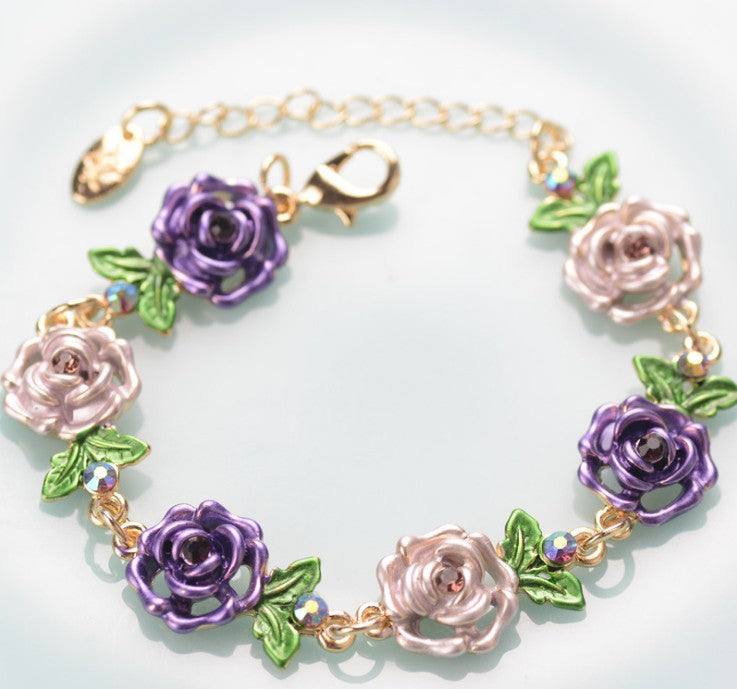 Wholesale Rosette Vintage Alloy Bracelets