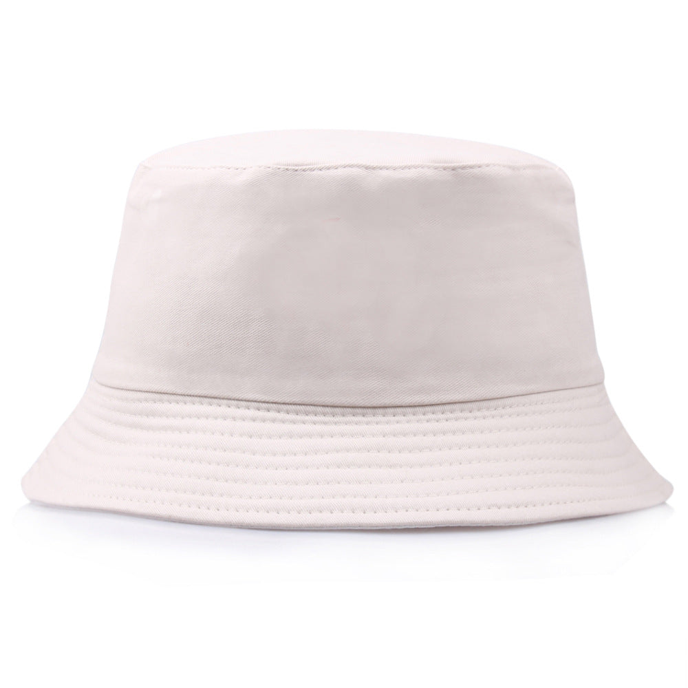 Wholesale Pure Cotton Solid Color Embroidered Logo Bucket Hat