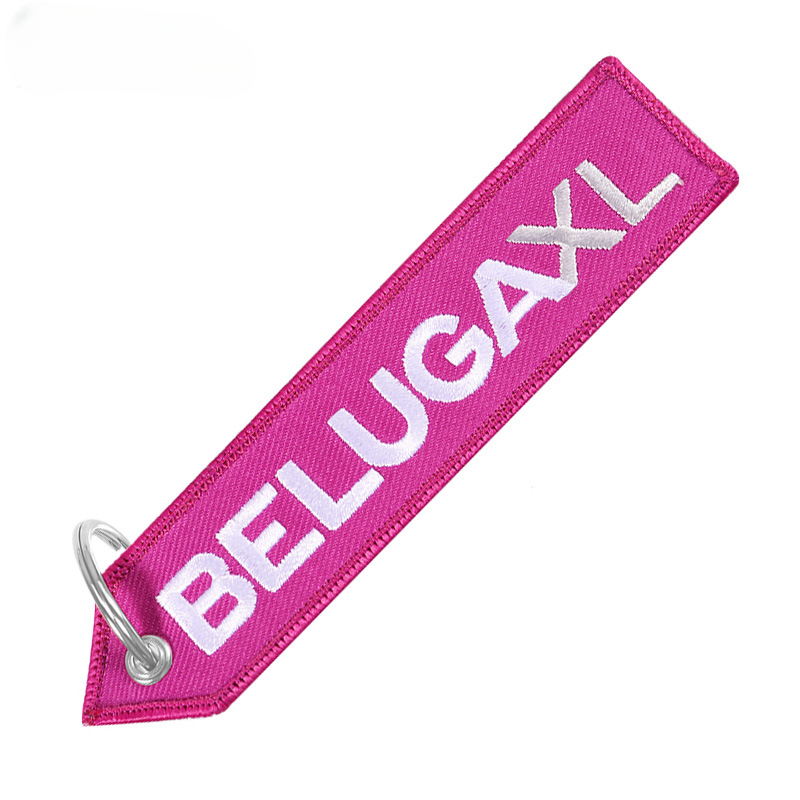 Wholesale Polyester Boeing Embroidery Keychain