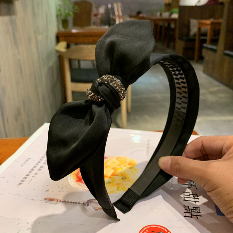 Wholesale Spring New Wide Edge Cute Bow Fabric Headband