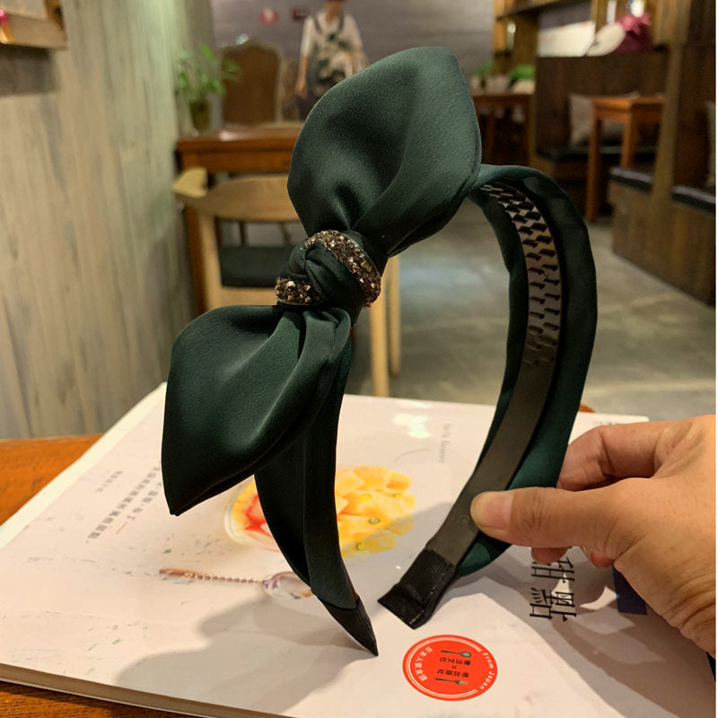 Wholesale Spring New Wide Edge Cute Bow Fabric Headband