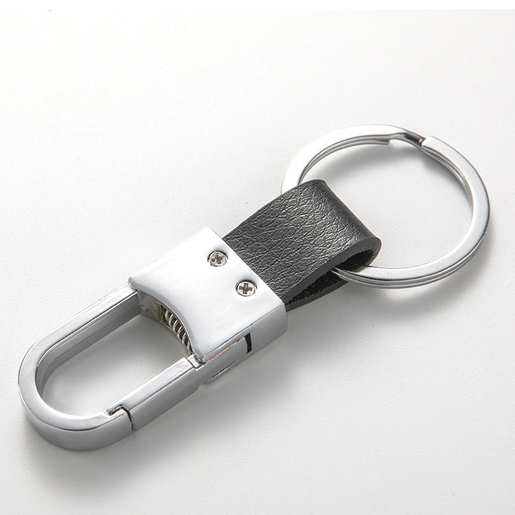 Wholesale Men's Leather Zinc Alloy Keychains