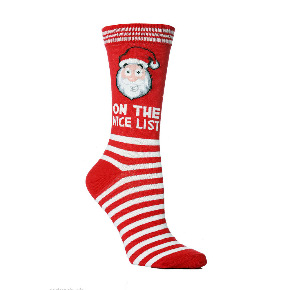 Wholesale Christmas Elk Cotton Mid-calf Socks