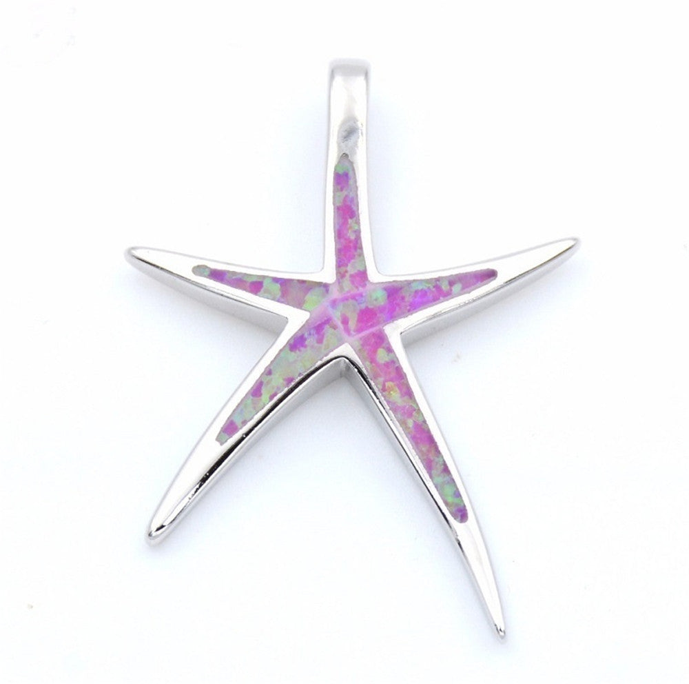Wholesale Opal Pentagram Pendant Necklace