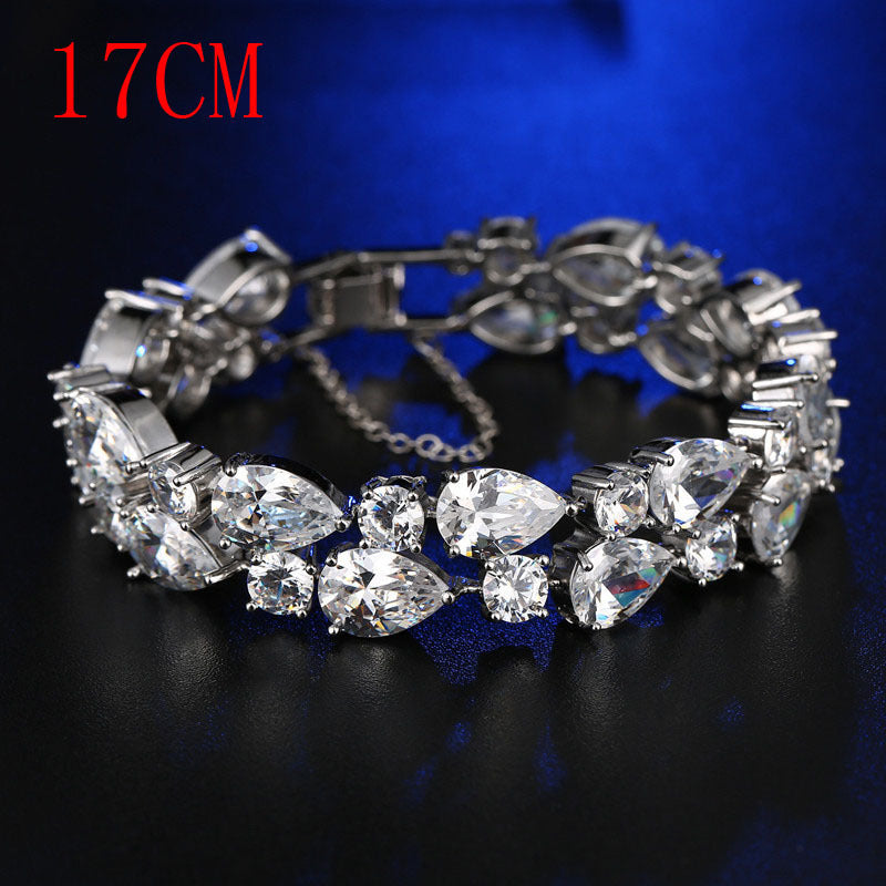 Wholesale Colorful Zircon Colorful Rose Gold Bracelet