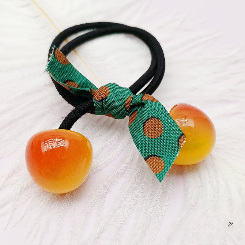 Wholesale Cherry Rubber Band Leather Headband