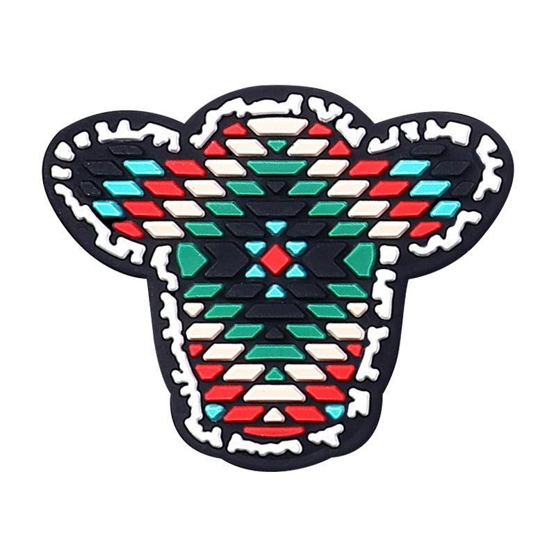 Wholesale 20pcs Yak Cartoon Baby Teething Beads Food Grade Letter Silicone Loose Beads