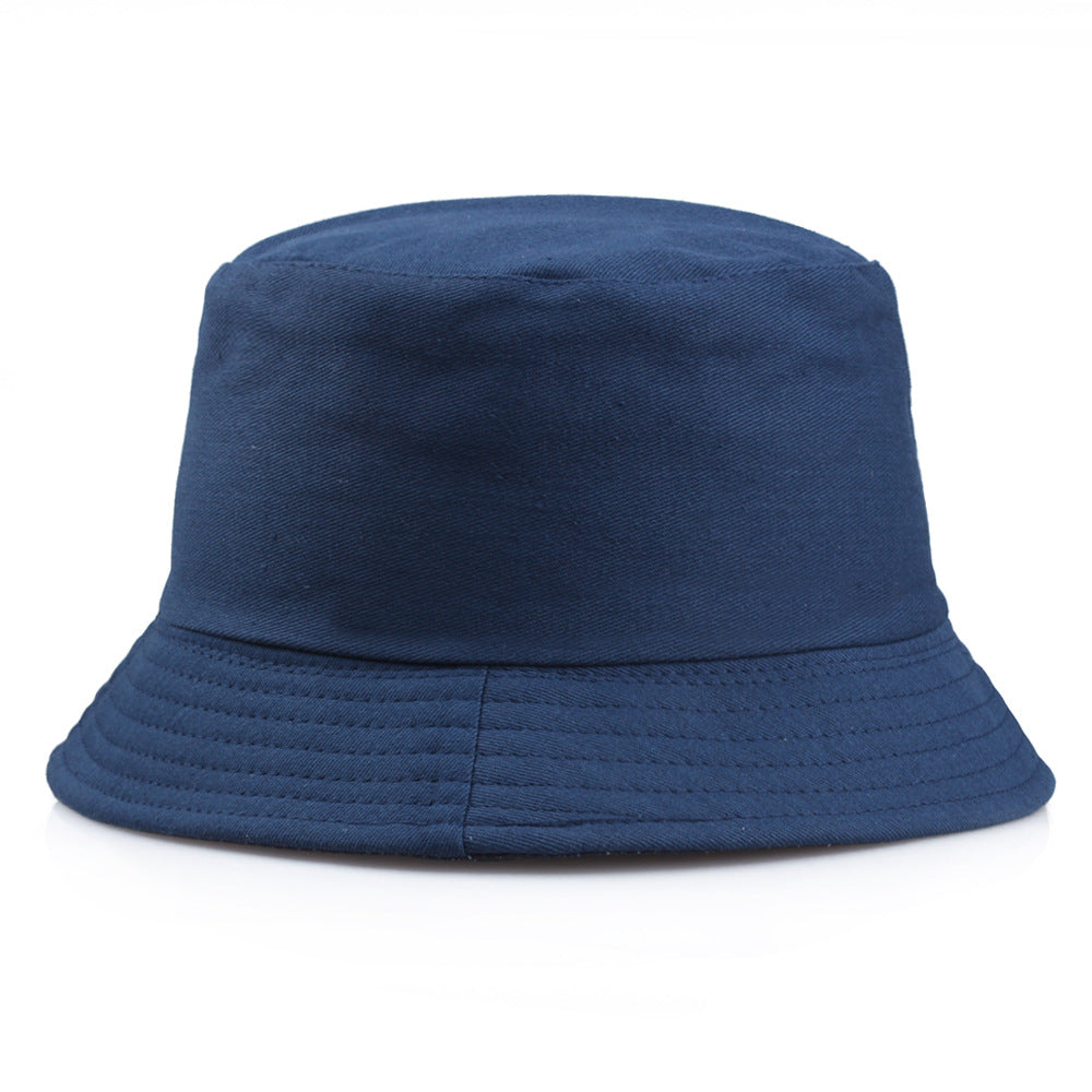Wholesale Pure Cotton Solid Color Embroidered Logo Bucket Hat