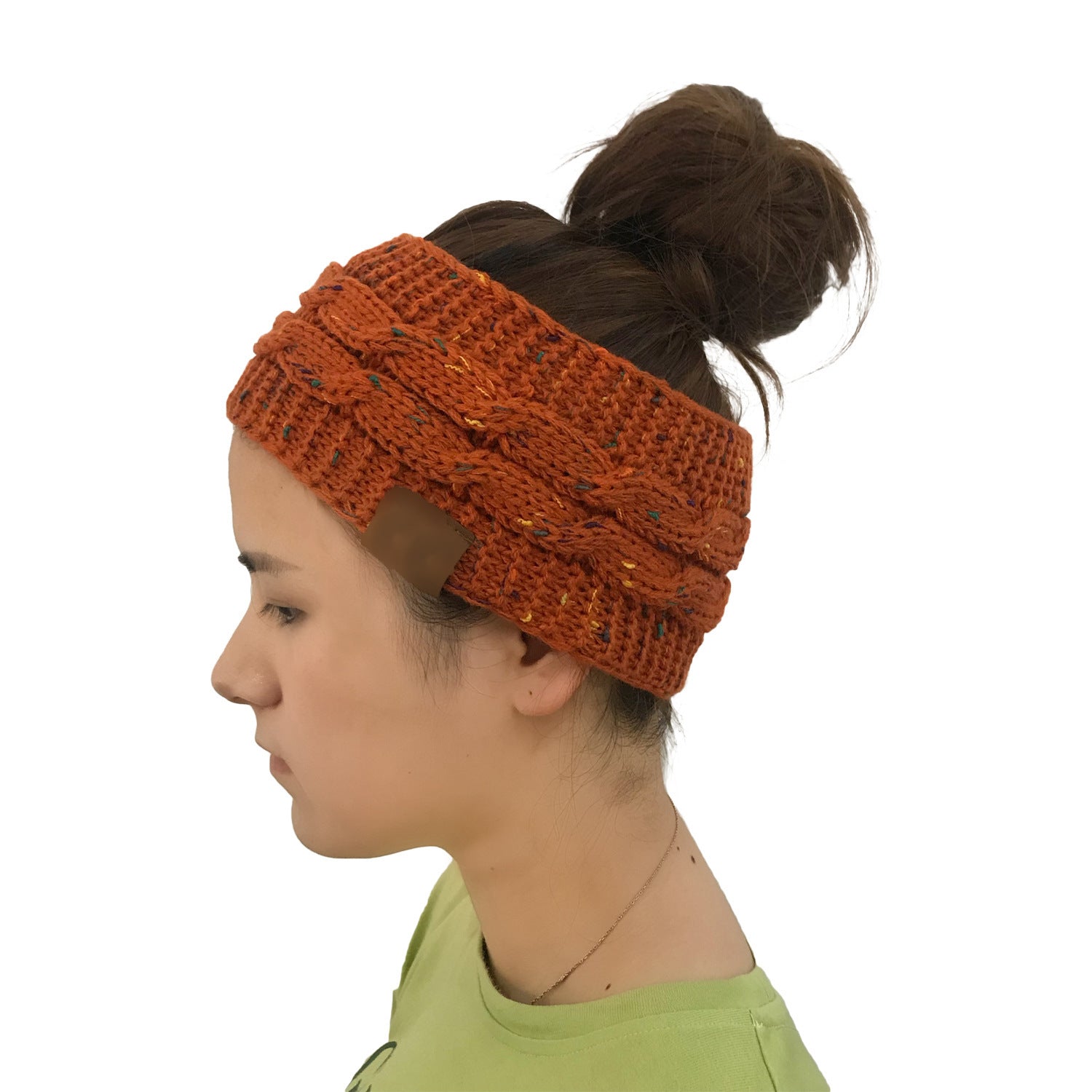 Wholesale Dot Yarn Color Dot Knitted Twist Headband Empty Top Wool Hat