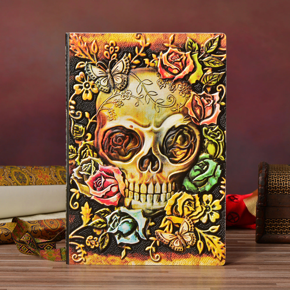 Wholesale Retro Relief PU Halloween Gift A5 Notebook