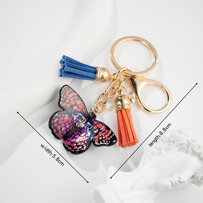 Wholesale Acrylic Butterfly Pendant Keychain