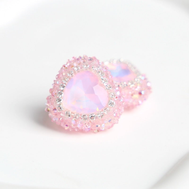 Wholesale 5PCS Angel Wing Butterfly Crystal Bell Love Diamond DIY Jewelry Accessories Loose Beads